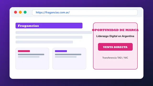 Modelo de aplicación comercial y proyectos digitales para fragancias.com.ar