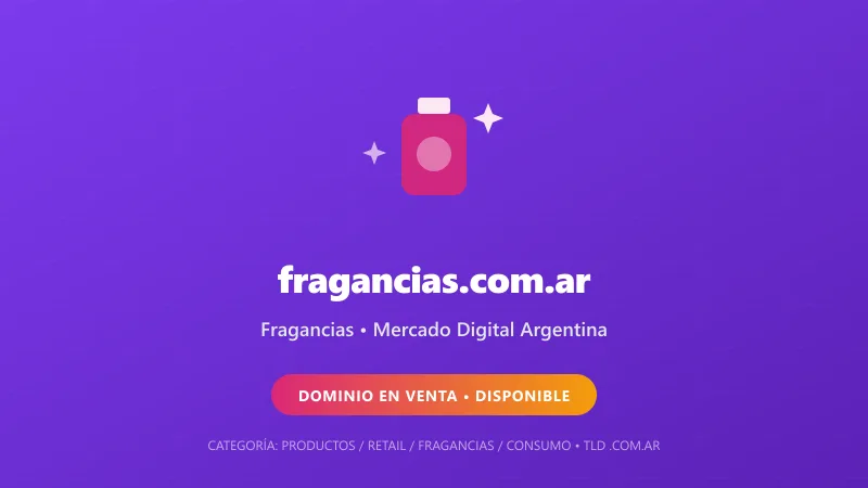 Identidad gráfica y activo digital para Fragancias en Argentina
